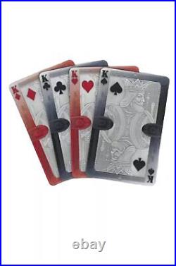 2024 Samoa Playing Cards Colored Antique. 999 Silver Coins Boxed Set of 4oz