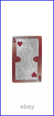 2024 Samoa Playing Cards Colored Antique. 999 Silver Coins Boxed Set of 4oz