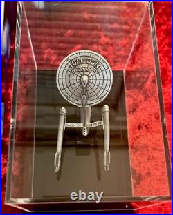 2024 Samoa Star Trek USS Enterprise Shaped 3 oz 999 Antique Finish Silver Coin 2024 Samoa Star Trek USS Enterprise Shaped 3 oz 999 Antique Finish Silver Coin