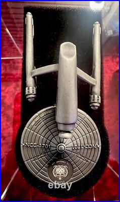 2024 Samoa Star Trek USS Enterprise Shaped 3 oz 999 Antique Finish Silver Coin 2024 Samoa Star Trek USS Enterprise Shaped 3 oz 999 Antique Finish Silver Coin