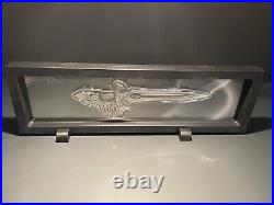 2024 The Sword of St Gabriel Shaped 2.5 oz. 999 Silver Antiqued with Display