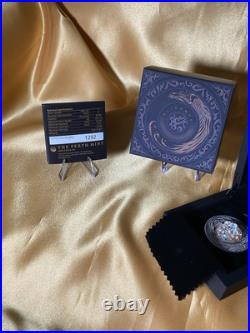 2024 Tuvalu/Perth Alicanto 2oz Silver Domed Coin Silver & Gold Flakes Antiqued 2024 Tuvalu/Perth Alicanto 2oz Silver Domed Coin Silver & Gold Flakes Antiqued