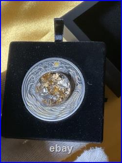 2024 Tuvalu/Perth Alicanto 2oz Silver Domed Coin Silver & Gold Flakes Antiqued 2024 Tuvalu/Perth Alicanto 2oz Silver Domed Coin Silver & Gold Flakes Antiqued