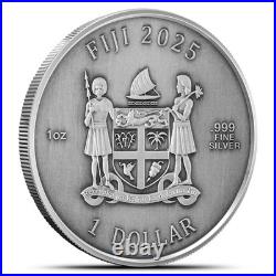 2025 1 oz Antique Fiji Silver Lion Head 3D Coin (Box, CoA, Ultra High Relief) 2025 1 oz Antique Fiji Silver Lion Head 3D Coin (Box, CoA, Ultra High Relief)