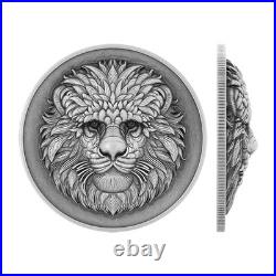 2025 1 oz Antique Fiji Silver Lion Head 3D Coin (Box, CoA, Ultra High Relief) 2025 1 oz Antique Fiji Silver Lion Head 3D Coin (Box, CoA, Ultra High Relief)
