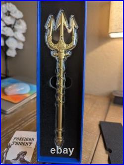 2025 2 oz Republic of Chad. 999 Silver Poseidon Trident Coin COA, High Relief