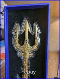 2025 2 oz Republic of Chad. 999 Silver Poseidon Trident Coin COA, High Relief