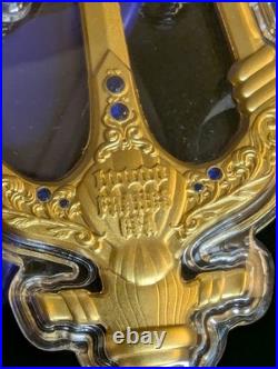 2025 2 oz Republic of Chad. 999 Silver Poseidon Trident Coin COA, High Relief