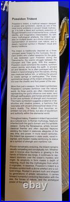 2025 2 oz Republic of Chad. 999 Silver Poseidon Trident Coin COA, High Relief