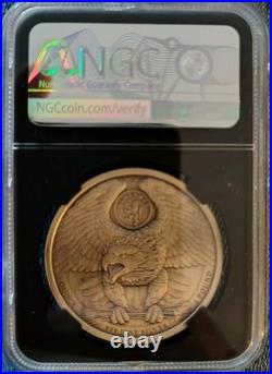 2025 Alderney UK £1 LADY LIBERTY 1 Oz Silver UHR NGC MS70 Antiqued FR Enhanced