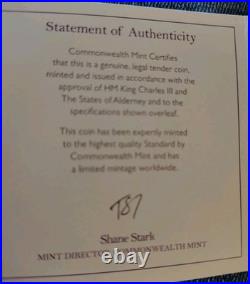 2025 Alderney UK £1 LADY LIBERTY 1 Oz Silver UHR NGC MS70 Antiqued FR Enhanced