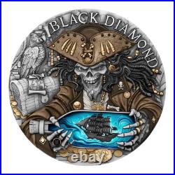 2025 Black Diamond 2 oz High Relief Antiqued Silver Coin By T&S Coin Mint 2025 Black Diamond 2 oz High Relief Antiqued Silver Coin By T&S Coin Mint