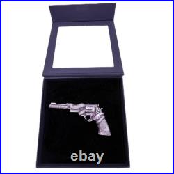 2025 Cameroon 2 oz Silver Antiqued Snake Revolver Low Mintage of 199