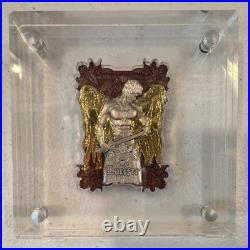 2025 Cameroon 2000 Francs CFA 2oz. 999 Silver Coin Antique Color Gold Foil