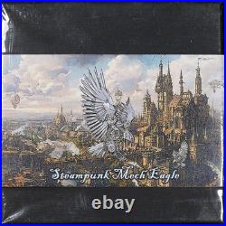 2025 Cameroon 2oz Silver 2000 Francs CFA Steampunk Mech Eagle Antiqued OGP ST