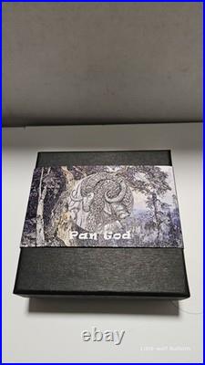 2025 Cameroon Antique Pan God 2oz. 999 Silver Coin High Relief Limited 199pc #29
