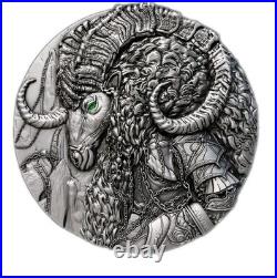 2025 Cameroon Antique Pan God 2oz. 999 Silver Coin High Relief Limited 199pc #29