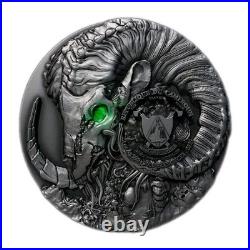 2025 Cameroon Antique Pan God 2oz. 999 Silver Coin High Relief Limited 199pc #29