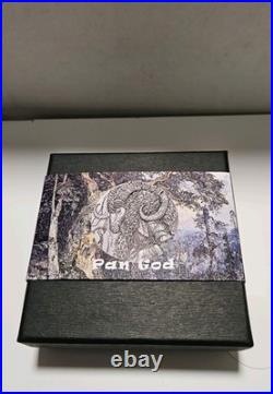 2025 Cameroon Antique Pan God 2oz. 999 Silver Coin Limited Mintage #20 of 199pcs