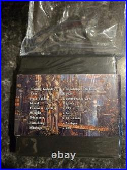 2025 Cameroon Antique Steampunk Mech Eagle 2 oz Silver Coin Steampunk Allegiance