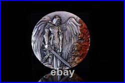 2025 Cameroon Archangel Gabriel 2 oz Silver coin mintage of 199