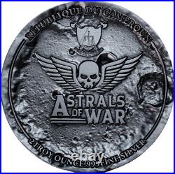 2025 Cameroon Astrals of War Space Marine Captain Kane 2oz Silver Coin