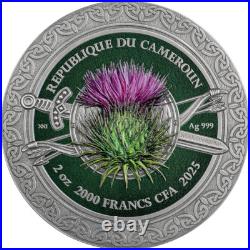 2025 Cameroon Celtic Femina Bellator 2 oz 999 Antique Finish Silver Coin 2025 Cameroon Celtic Femina Bellator 2 oz 999 Antique Finish Silver Coin