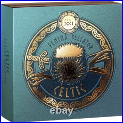 2025 Cameroon Celtic Femina Bellator 2 oz 999 Antique Finish Silver Coin 2025 Cameroon Celtic Femina Bellator 2 oz 999 Antique Finish Silver Coin