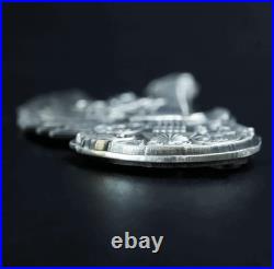 2025 Cameroon Divine Music Guitar of Angel 2 oz Silver Antiqued Shaped Coin 2025 Cameroon Divine Music Guitar of Angel 2 oz Silver Antiqued Shaped Coin
