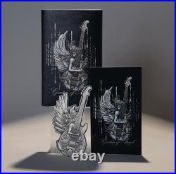 2025 Cameroon Divine Music Guitar of Angel 2 oz Silver Antiqued Shaped Coin 2025 Cameroon Divine Music Guitar of Angel 2 oz Silver Antiqued Shaped Coin