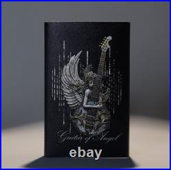 2025 Cameroon Divine Music Guitar of Angel 2 oz Silver Antiqued Shaped Coin 2025 Cameroon Divine Music Guitar of Angel 2 oz Silver Antiqued Shaped Coin