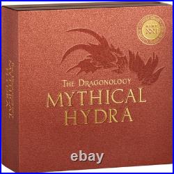 2025 Cameroon Dragonology Mythical Hydra 2 oz Silver Antiqued Coin 2025 Cameroon Dragonology Mythical Hydra 2 oz Silver Antiqued Coin