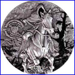 2025 Cameroon European Legends Headless Horsemen 2 oz Antique Silver Coin