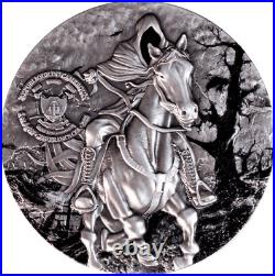 2025 Cameroon European Legends Headless Horsemen 2 oz Silver Antiqued Coin