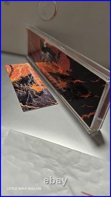 2025 Cameroon Fenrir's Fang 2 oz Antique. 999 Silver Shaped Coin New