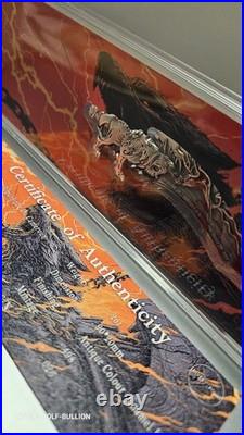 2025 Cameroon Fenrir's Fang 2 oz Antique. 999 Silver Shaped Coin New