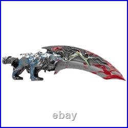 2025 Cameroon Fenrir's Fang 2 oz Antique. 999 Silver Shaped Coin UV Enamel