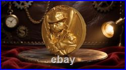 2025 Cameroon Gold Gild Meow Mafia UHR 2 oz Silver 11.5 oz Copper Coin UV EFFECT 2025 Cameroon Gold Gild Meow Mafia UHR 2 oz Silver 11.5 oz Copper Coin UV EFFECT