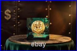2025 Cameroon Gold Gild Meow Mafia UHR 2 oz Silver 11.5 oz Copper Coin UV EFFECT 2025 Cameroon Gold Gild Meow Mafia UHR 2 oz Silver 11.5 oz Copper Coin UV EFFECT