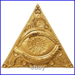 2025 Cameroon Gold Gilded Digitized Eye of Providence 2 oz. 999 Silver Coin 2025 Cameroon Gold Gilded Digitized Eye of Providence 2 oz. 999 Silver Coin