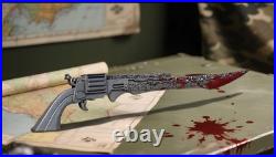 2025 Cameroon Gunblade 2 oz Silver Coin Antiqued withColor (83 Mintage)