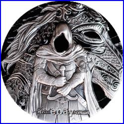 2025 Cameroon Headless Horseman 2 oz Silver coin mintage of 199