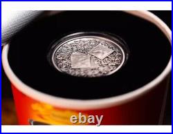 2025 Cameroon Instant Noodle 2 oz Silver Antiqued Colorized Coin