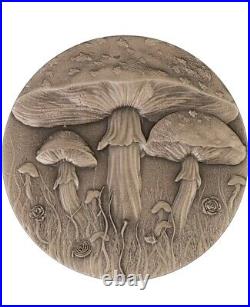 2025 Cameroon Magic Mushroom 2 oz Silver Antiqued UV Enamel Coin