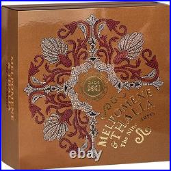 2025 Cameroon Melpomene & Thalia The Nine Muses 2 oz Antique finish Silver Coin