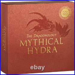 2025 Cameroon Mythical Hydra The Dragonology 2 oz Antique finish Silver Coin