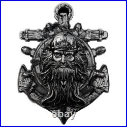 2025 Cameroon Pirates Anchor of Command Blackbeard 2 oz Silver UV Enameled Coin 2025 Cameroon Pirates Anchor of Command Blackbeard 2 oz Silver UV Enameled Coin