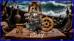 2025 Cameroon Pirates Anchor of Command Blackbeard 2 oz Silver UV Enameled Coin 2025 Cameroon Pirates Anchor of Command Blackbeard 2 oz Silver UV Enameled Coin