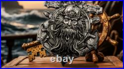 2025 Cameroon Pirates Anchor of Command Blackbeard 2 oz Silver UV Enameled Coin 2025 Cameroon Pirates Anchor of Command Blackbeard 2 oz Silver UV Enameled Coin