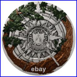 2025 Cameroon Robinhood 2 oz Silver Antiqued High Relief Colorized Coin 2025 Cameroon Robinhood 2 oz Silver Antiqued High Relief Colorized Coin